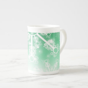 Tasse En Porcelaine Flèche de neige verte
