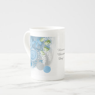 Tasse En Porcelaine Fleur Abstrait Moderne