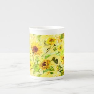 Tasse En Porcelaine Fleur de couleur 2