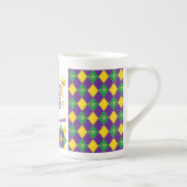 Tasse En Porcelaine Fleur de Lis Rhombus (Droite)
