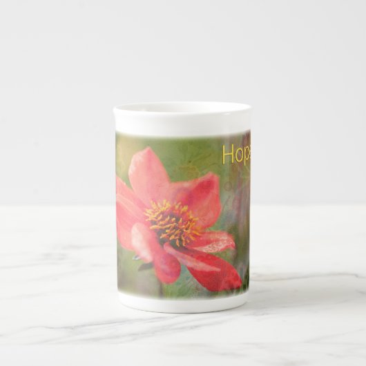 Tasse En Porcelaine Fleur d'espoir (Devant)
