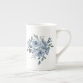 Tasse En Porcelaine Fleur Lover Bleu Fleurs (Droite)