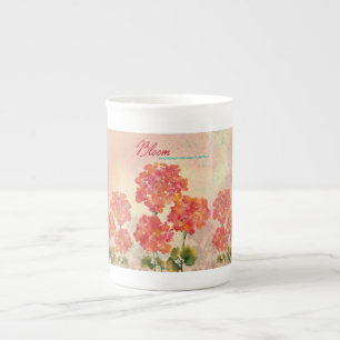 Tasse En Porcelaine Fleur Où Vous Êtes Plantés
