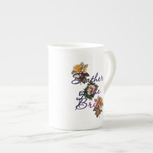 Tasse En Porcelaine Fleur Père De La Mariée