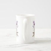 Tasse En Porcelaine Fleur violet (Dos)
