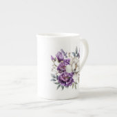 Tasse En Porcelaine Fleur violet (Devant droit)