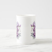 Tasse En Porcelaine Fleur violet (Devant)