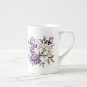 Tasse En Porcelaine Fleur violet