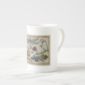 Tasse En Porcelaine Fleurs antiques d'insectes de Hoefnagel (Devant droit)