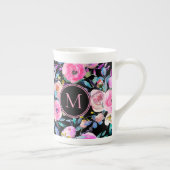 Tasse En Porcelaine Fleurs d'aquarelle Pastel (Droite)