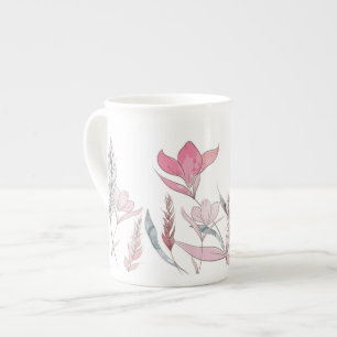 Tasse En Porcelaine Fleurs d'eau