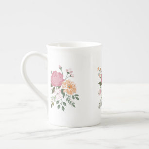 Tasse En Porcelaine Fleurs d'eau