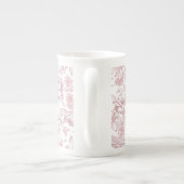 Tasse En Porcelaine Fleurs décoratives 19 (Dos)