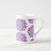 Tasse En Porcelaine Fleurs d'os pourpres à la chaudière (Droite)