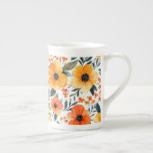 Tasse En Porcelaine Fleurs Floral Pattern Sublimation-95654 (Droite)