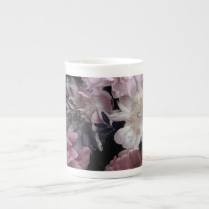 Tasse En Porcelaine Fleurs Nocturnes