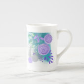 Tasse En Porcelaine Floral Abstrait moderne (Droite)