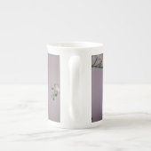 Tasse En Porcelaine Flore de fleurs blanches (Dos)