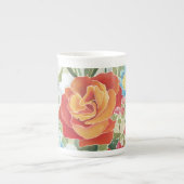 Tasse En Porcelaine Flore de minuit IV (Devant)