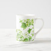 Tasse En Porcelaine Flore verte (Droite)