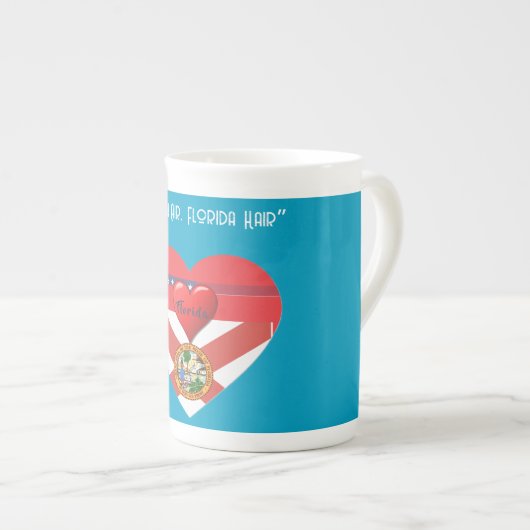 Tasse En Porcelaine Floride Ocean Blue Fun (Devant droit)