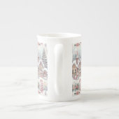 Tasse En Porcelaine Fond d'écran de la scène de Noël (Dos)
