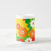 Tasse En Porcelaine Fond d'écran Funky Flower Power (Devant)