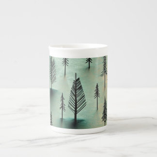 Tasse En Porcelaine Forêt hivernale