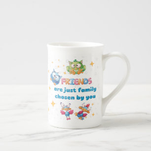 Tasse En Porcelaine Friends Are Just Family Chosen By You