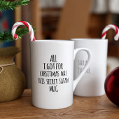 Tasse En Porcelaine Funny Père Noël mal orthographié Noël personnalisé