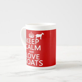 Tasse En Porcelaine Gardez le calme et aimez les chèvres