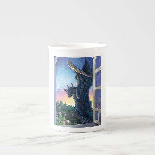 Tasse En Porcelaine Gargoyle Guardian (Devant)
