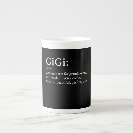 Tasse En Porcelaine Gigi Définition T Femmes Gigi Cadeau Grand-mère An (Devant)