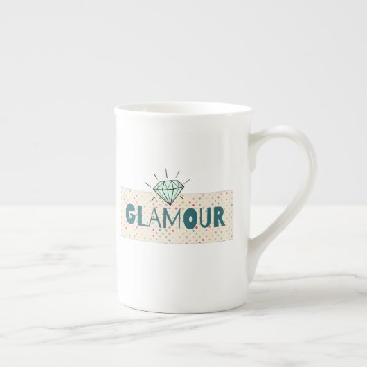 Tasse En Porcelaine Glamour (Droite)
