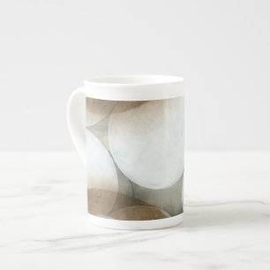Tasse En Porcelaine Globes blancs et cercles Brown
