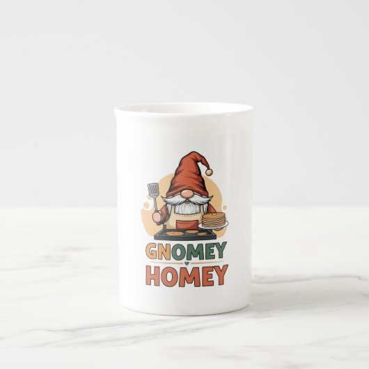 Tasse En Porcelaine Gnomey Homey crêpes design (Devant)
