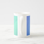Tasse En Porcelaine Gradation Blue Aqua & Turquoise (Dos)