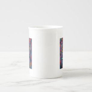 Tasse En Porcelaine Graffiti pour requins de mâchoires
