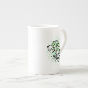Tasse En Porcelaine Grand Dane d'inspiration mexicaine Head Portrait