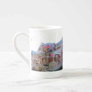 Tasse En Porcelaine Grand éclairage en rose - Vignoble de Martha