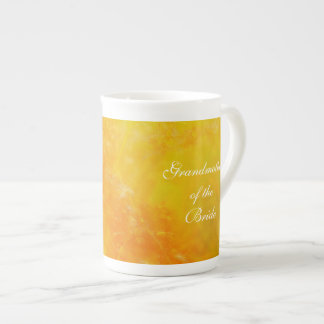 Tasse En Porcelaine Grand-mère de la mariée Fleur sauvage orange