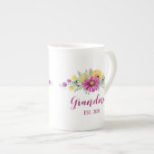 Tasse En Porcelaine Grand-mère, Mamaw, Grams... (Devant droit)