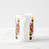 Tasse En Porcelaine Graphique du drapeau de l'État du Maryland (Dos)