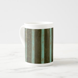 Tasse En Porcelaine Grate d'air turquoise contemporaine