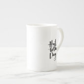 Tasse En Porcelaine Grêle à l'heure, grêle au jour (Devant droit)