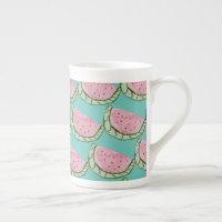 Gribouillis de pastèque à l'aquarelle motif peint