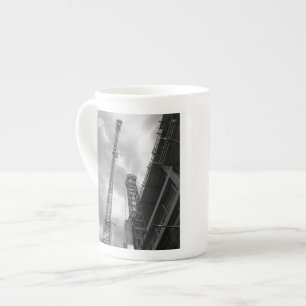 Tasse En Porcelaine Grue et matériel de construction contrepoids photo
