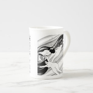 Tasse En Porcelaine Gustav Klimt - Sang de poisson Art surréaliste jap