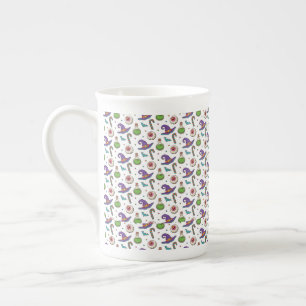 Tasse En Porcelaine Halloween violet amusant, Bouteille magique verte