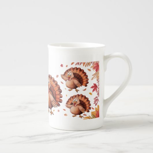 Tasse En Porcelaine Happy Thanksgiving (Droite)